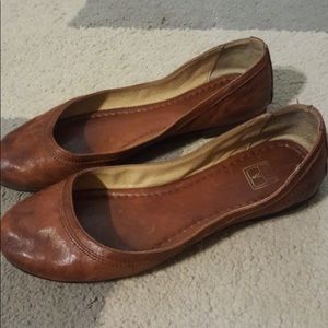 Frye Carson Cognac Ballet Flats 8.5